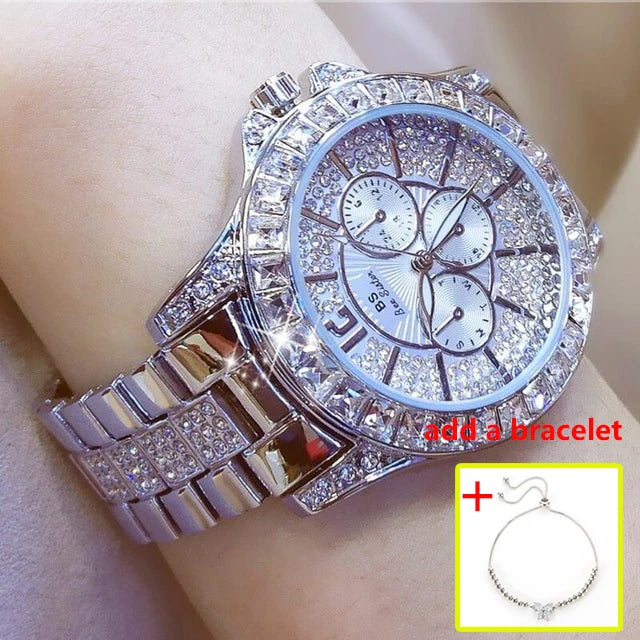 New Women Watch Quartz Diamond Luxury Watch Fashion Top Brand Wristwatch Fashion Watch Ladies Crystal Wristwatches