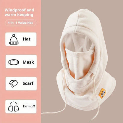 Balaclava – 3-in-1 Knit Hat Mask Neck Warmer – Cotton Polyester | KIMLUD