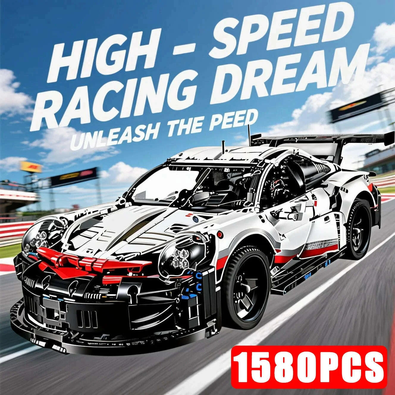 technical-1580pcs-42096-speed-champions-rsr-racing-car-building-sets-realistic-feature-display-model-car-collectible-gifts-decorkimlud-womens-fashion-34620496