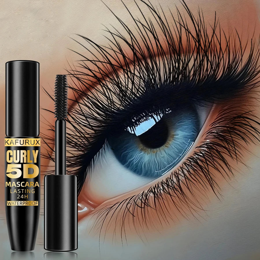 Silk 5D Mascara Waterproof Lengthened Curled Lashes Long Wearing Formula — Black | KIMLUD