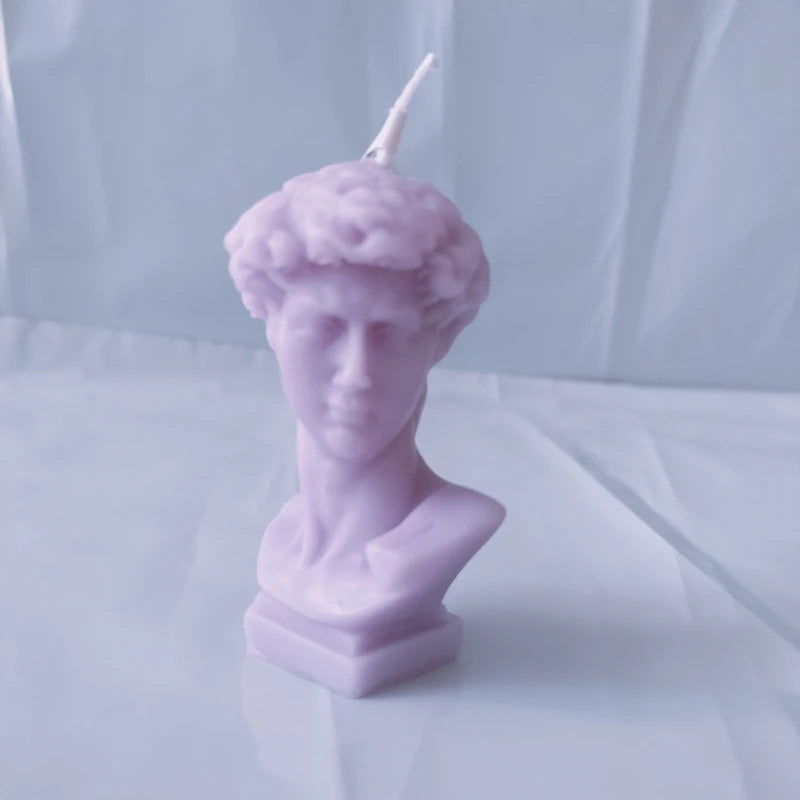 KIMLUD, Fruit scented candles, natural plant scented white tea, lavender, David sculpted Aromatherapy candles 4.5X6.5cm, KIMLUD Womens Clothes