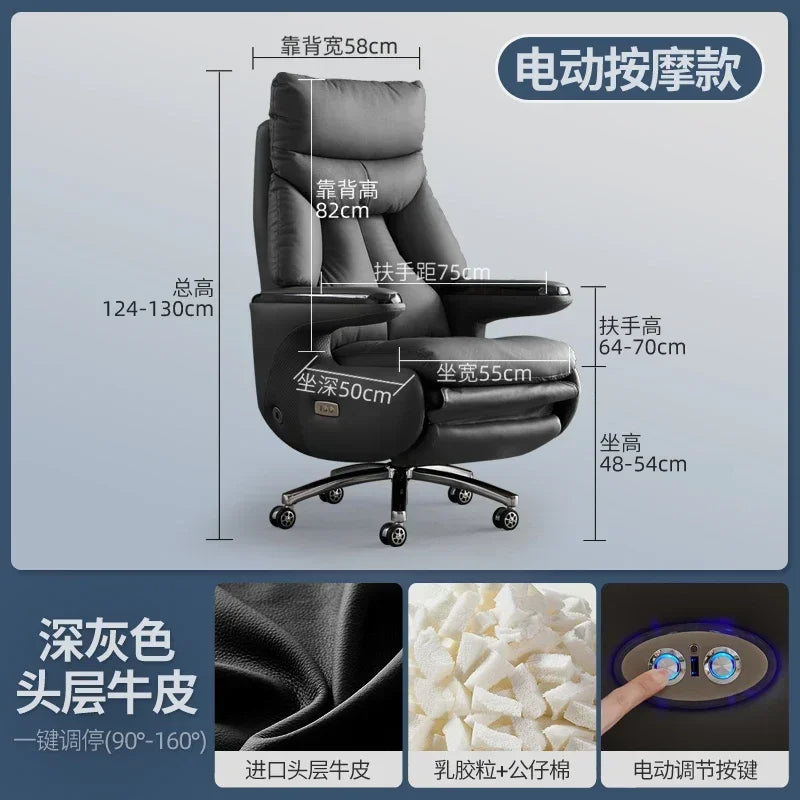 Zero Gravity Executive Chair Ergonomic Rolling — Taupe | KIMLUD