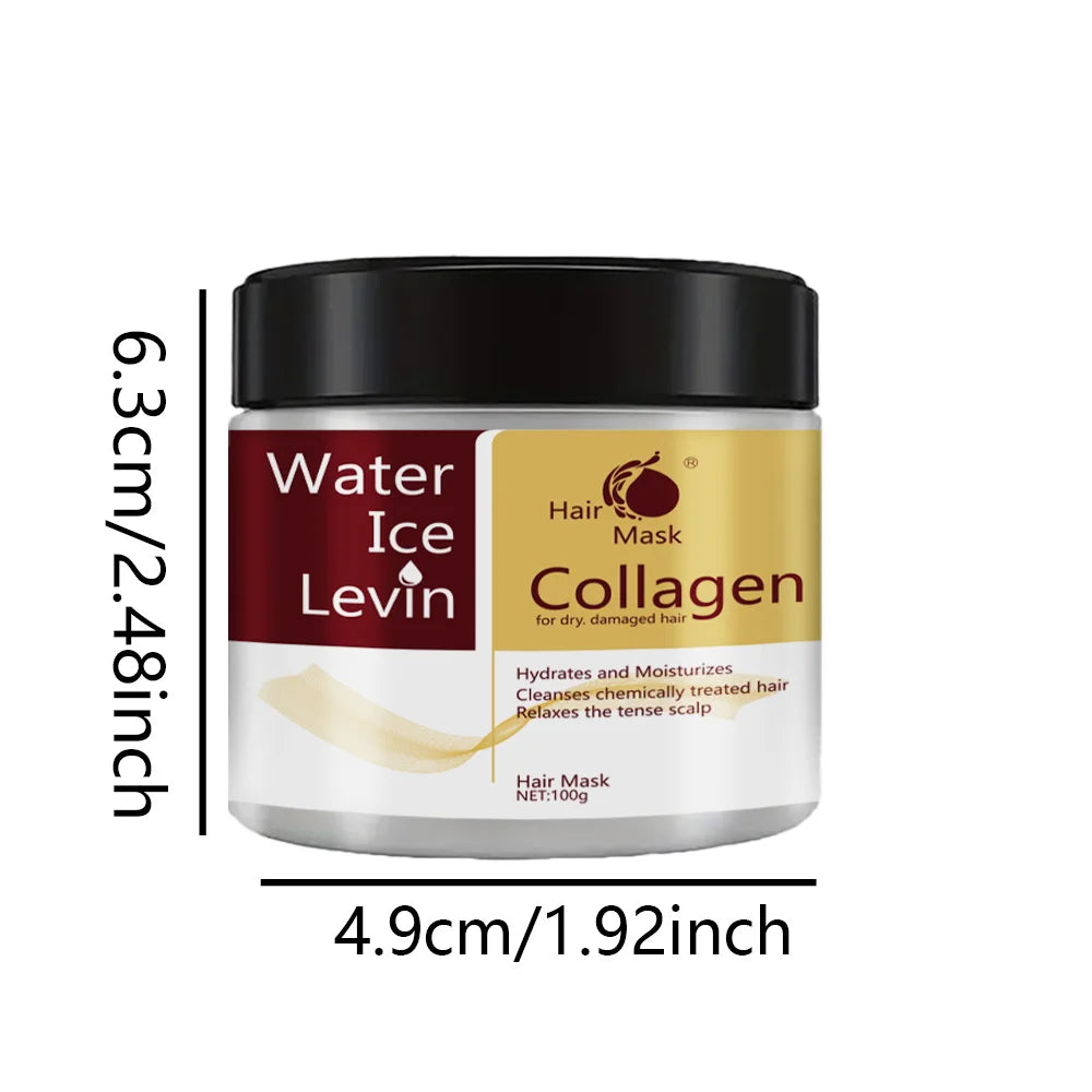 Collagen Keratin Hair Mask Dual Oil Control Repair For Damaged Strands — Deep Burgundy | KIMLUD