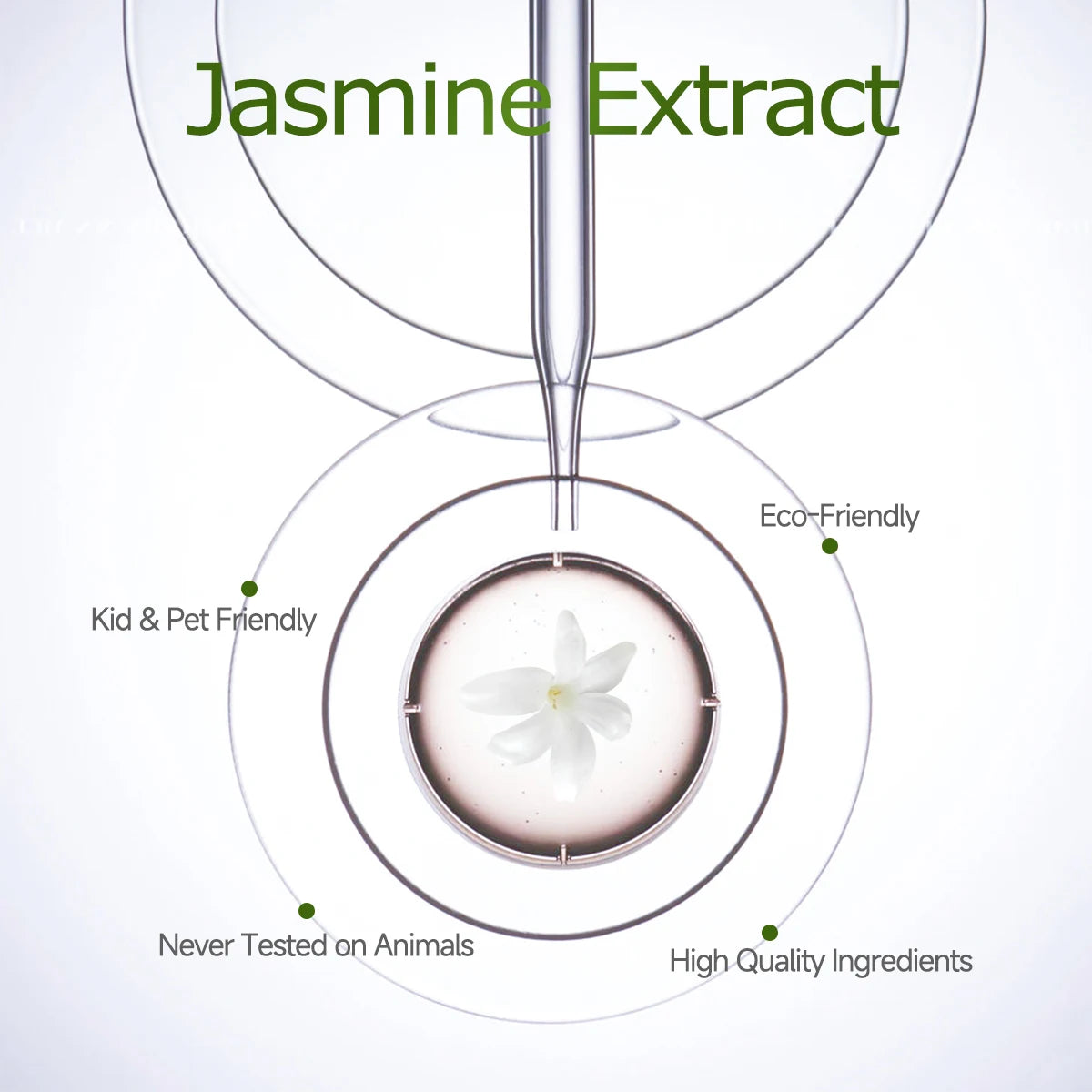 Jasmine essential oil for body massage, aromatherapy diffuser, facial skin care, spa, long-lasting fragrance.