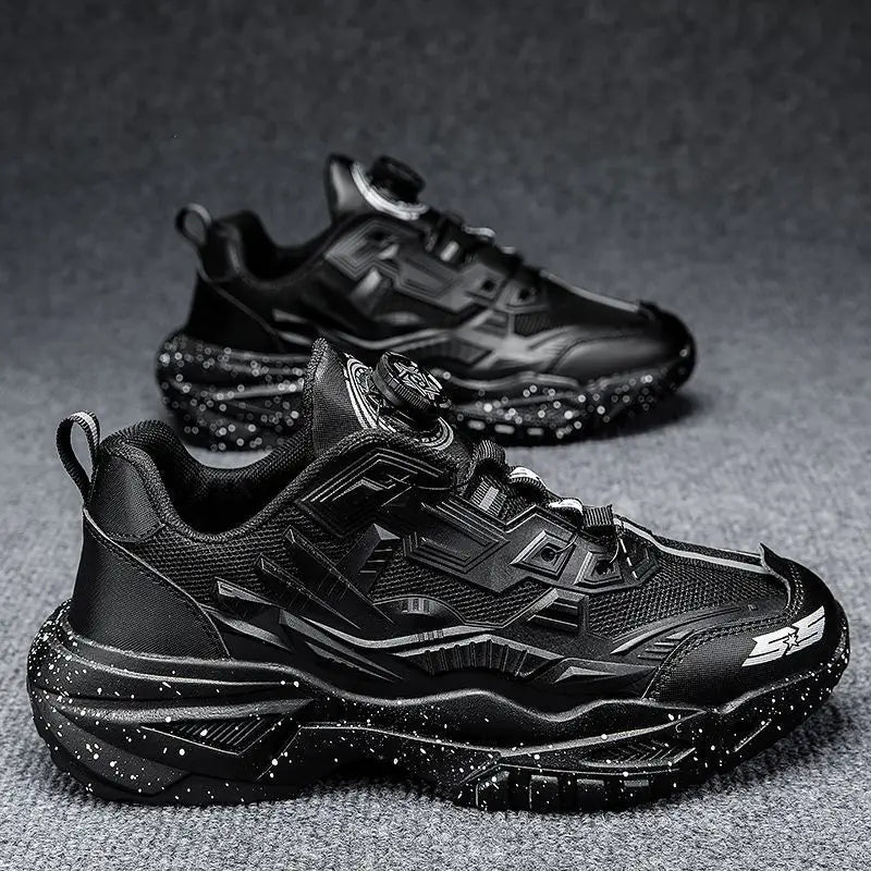 Men's Sport Shoes Thick Bottom Casual Style Fall Fashion Trendy Brand Hong Kong Style Old Dad Shoes Breathable Mesh Upper