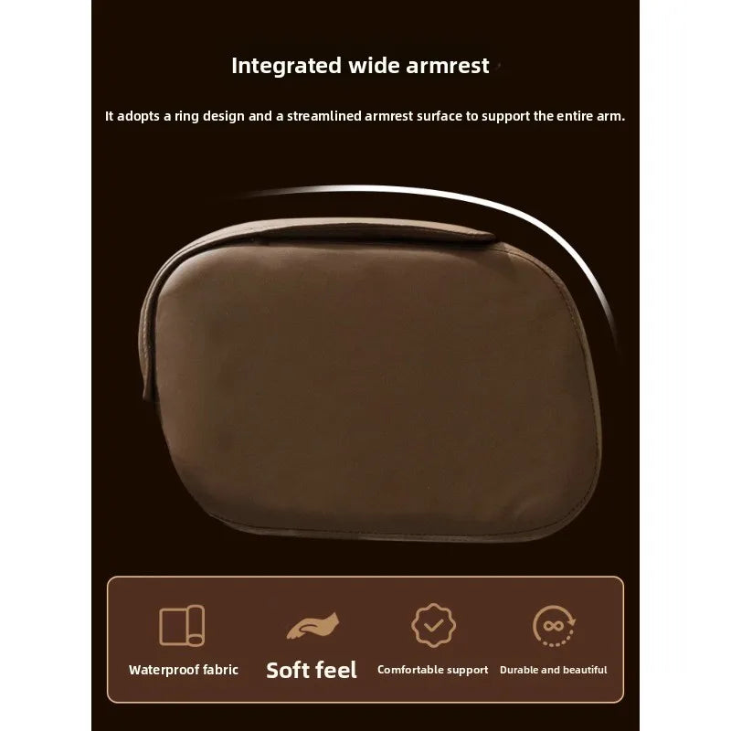 Genuine Leather Executive Chair Reclining Ergonomic Height-Adjustable — Chocolate Brown | KIMLUD