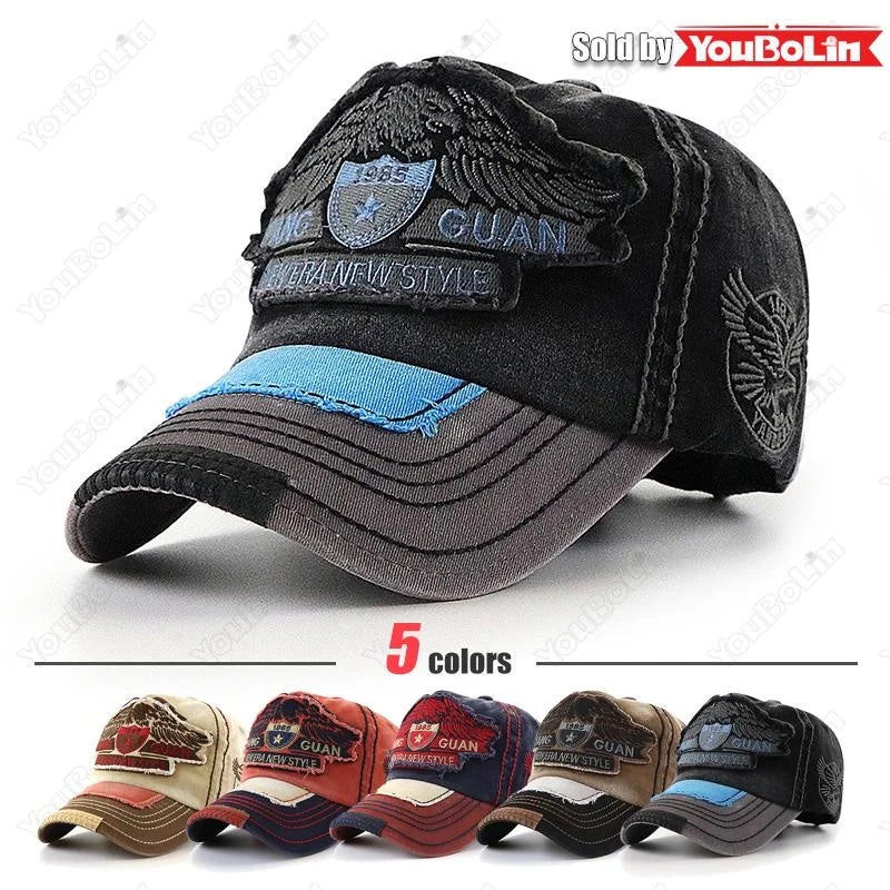 Various Sizes Suitable For Different Family Members Parent-Child Letter Pattern Patch Embroidery Cotton Adjustable Baseball Cap