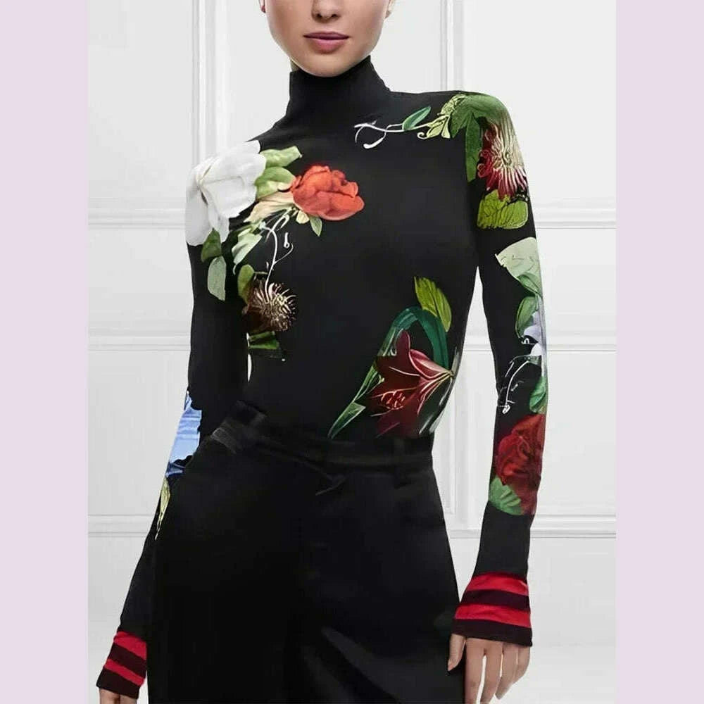 womens-vintage-floral-printed-high-neck-tops-2025-new-fashion-autumn-winter-long-sleeves-casual-skinny-split-joint-t-shirtskimlud-womens-fashion-34606056