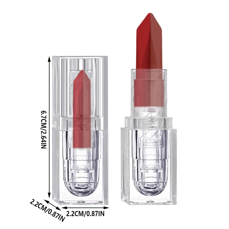 2-Color Matte Lipstick Non-Fading Non-Stick Cup Long-Lasting Velvet Finish Smooth Matte Lip Color Waterproof Smudge-proof
