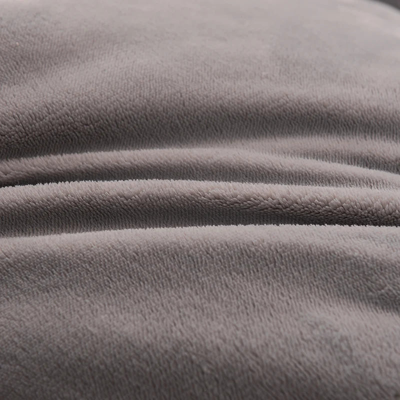 Solidcolor double-sided Duvet Lamb Wool flannel quilt warm comfort mattress in winter bedroom dormitory Thicken Weight Blanket