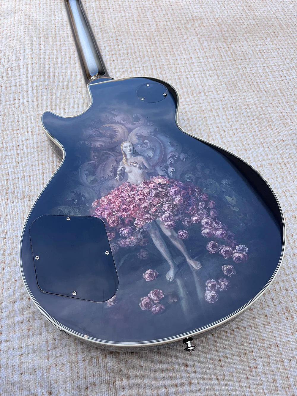 Mahogany Body Six-String Guitar Art Collection Finish — Midnight Blue | KIMLUD