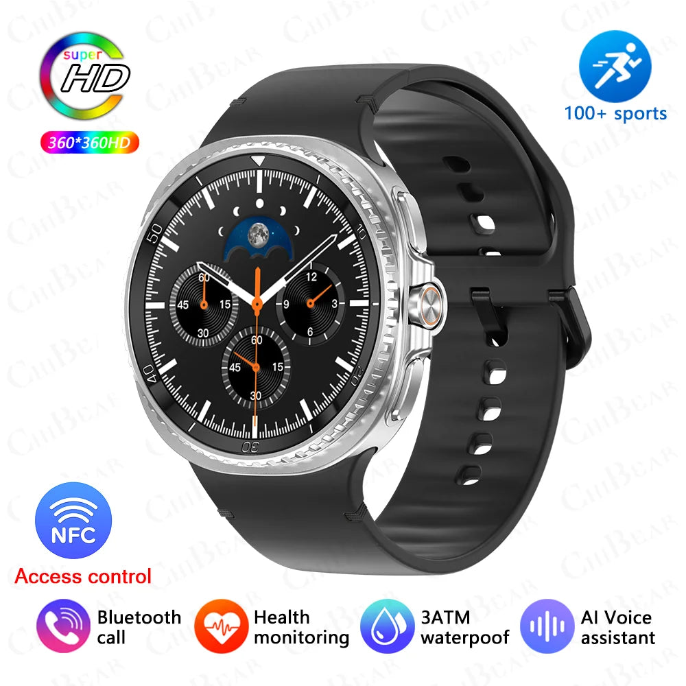 2025 New Watch 8 Ultra Smart Watch Men Sports Bluetooth Call GPS Track Heart Rate AMOLED Screen 3ATM Waterproof Music SmartWatch