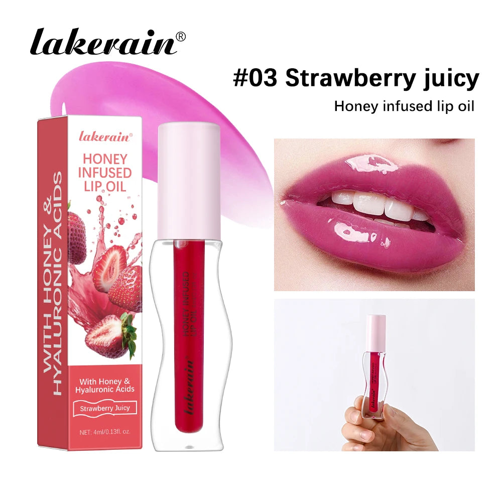 Sculpted Crystal Lip Oil Strawberry Tint — Strawberry Pink | KIMLUD