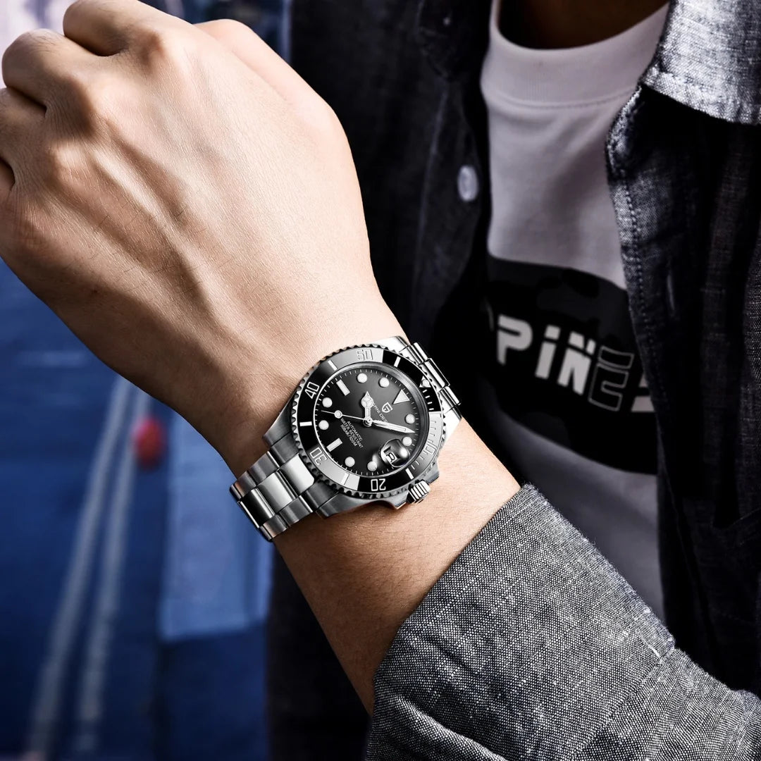 PAGANI Design 2024 New 40mm Men Automatic Mechanical Watches Men Luxury NH35A Stainless Steel Waterproof Watch Relogio Masculino