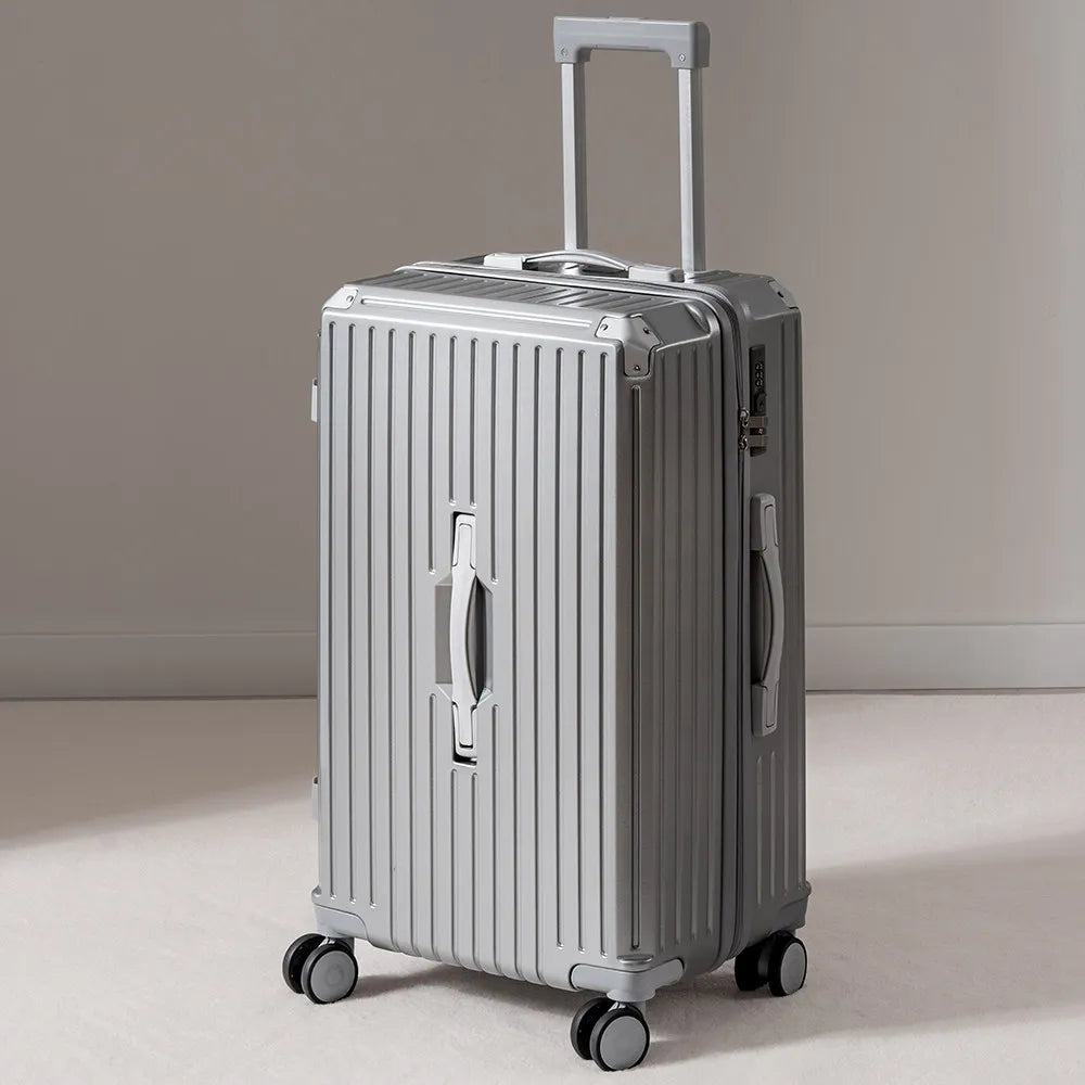 Aluminum Framed Luggage 30/32-Inch Large Cup and Phone Holder — Silver | KIMLUD