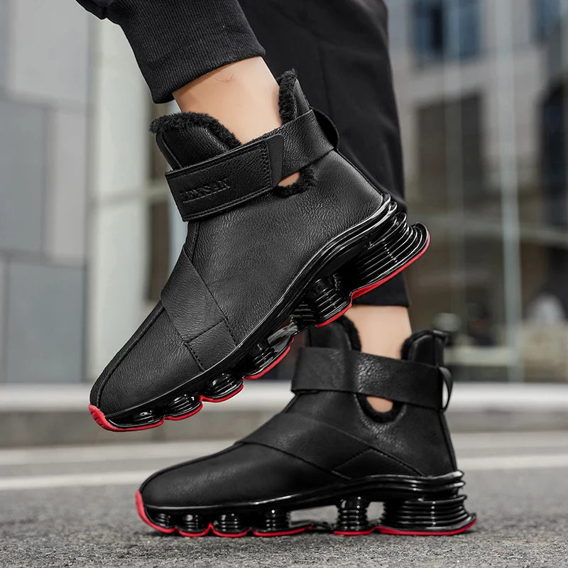 Men's Winter Boots – Waterproof Non-Slip – Plush Lined | KIMLUD
