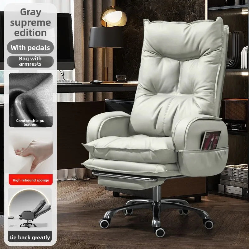comfortable sedentary Boss chair office business ergonomic Computer chair on wheels Relax bureaustoel ergonomisch Furniture