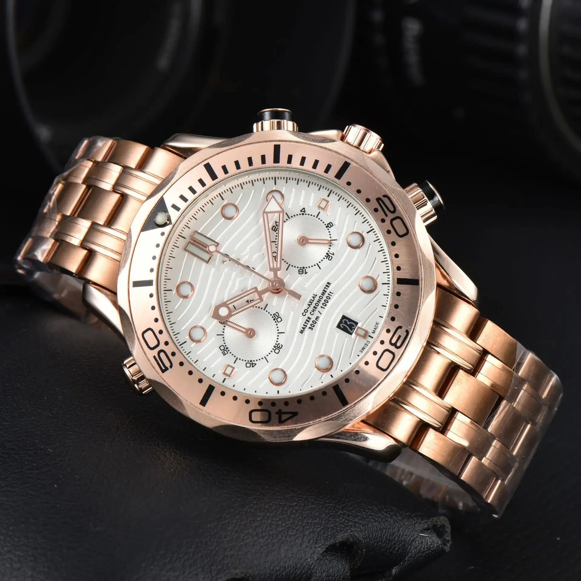 42mm Fully Automatic Mechanical Watch -NH35movement, Ceramic Bezel, Water-resistant Sapphire Crystal, 20mm Steel Band Wristwatch