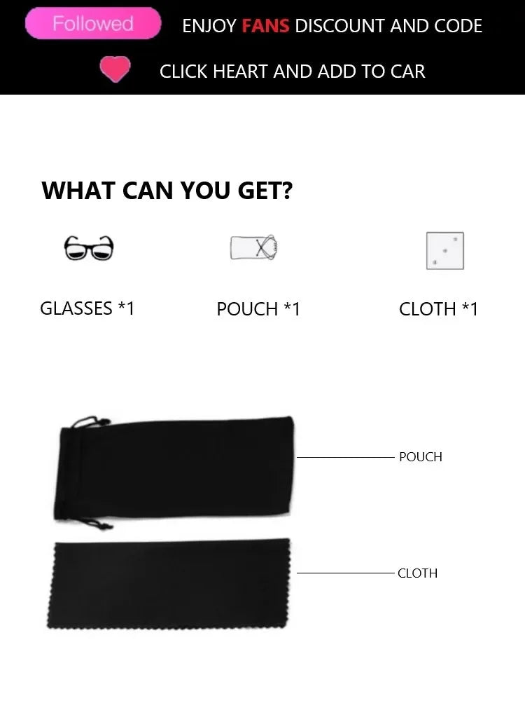 Oversized Sunglasses Square Frame Plastic — Black | KIMLUD