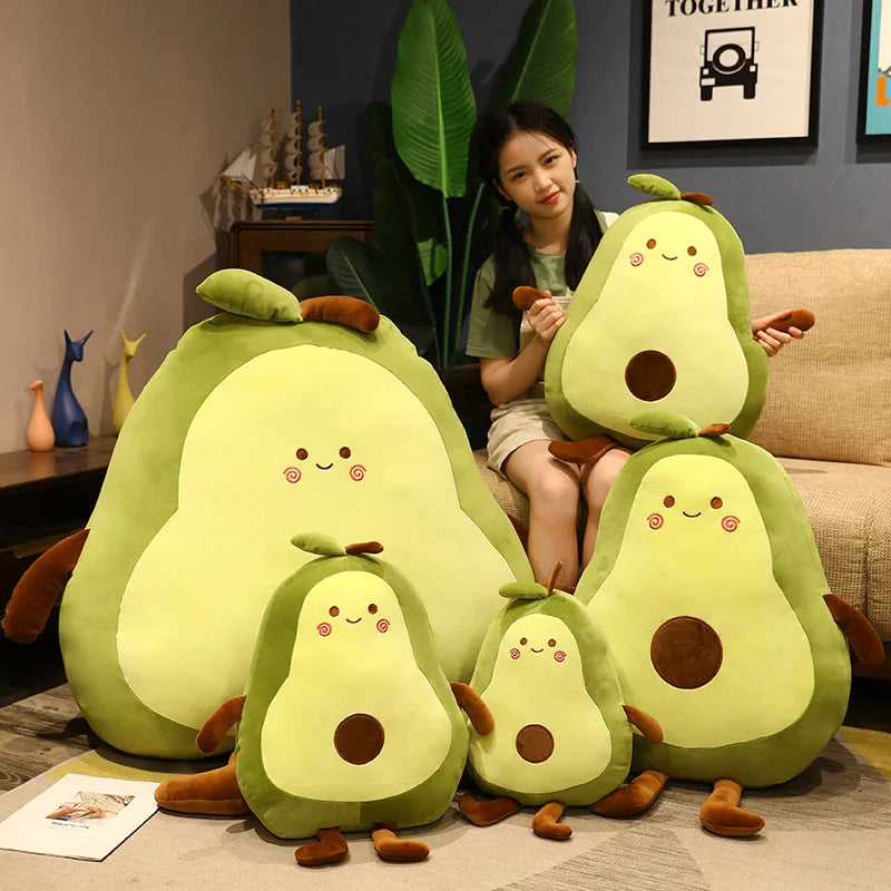 50-100CM Giant Avocado Stuffed Plush Toy Filled Doll Fruit Cushion Pillow Soft Plush Doll Toy Child Baby Girl Birthday Gift