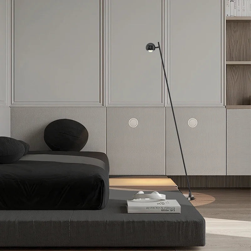 Hot Selling Wind Living Room Sofa Next To The Floor Light Modern Simple Sense Can Rotate The Hand Sensing Bedroom Floor Lamp