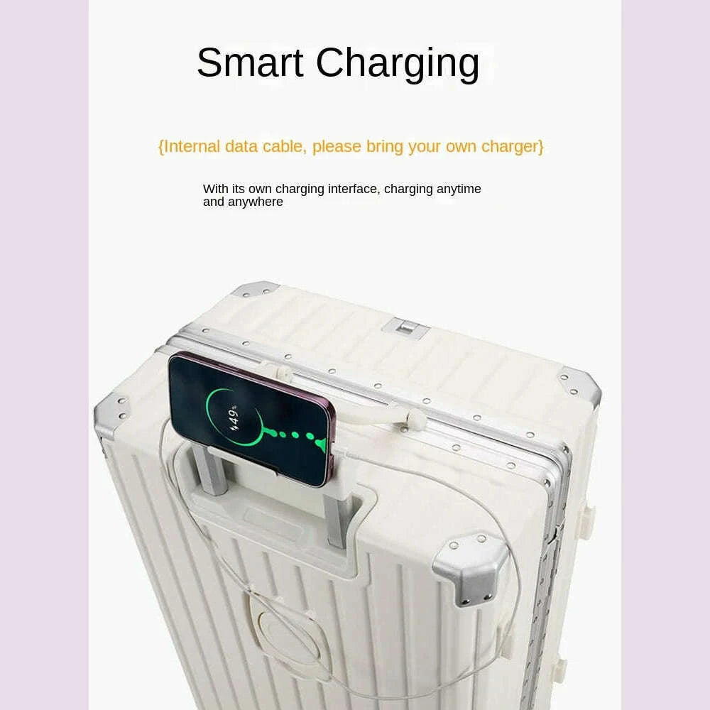 new-suitcase-30-inch-aluminium-frame-usb-charging-luggage-carrier-boardable-20-inch-cabin-suitcases-on-wheels-with-cup-holderkimlud-womens-fashion-34623935