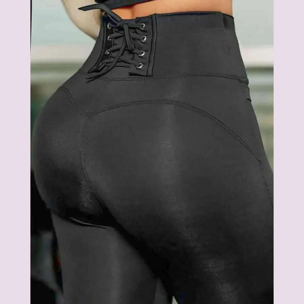 women-solid-color-slim-leggings-pants-back-waist-strap-design-waist-lift-hip-tight-trousers-ankle-length-slimkimlud-womens-fashion-34619071