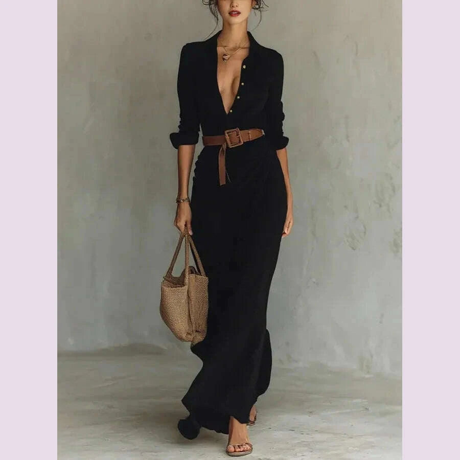 new-autumn-fashion-sexy-long-sleeve-v-neck-single-breasted-pleated-solid-color-loose-fit-ankle-length-dress-with-belt4-colorskimlud-womens-fashion-34621214