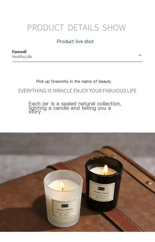 Scented Aromatic Candles Guest Gift Candles Lot Wedding Candles White In Glass Jars Luxury Candle For Home Decor