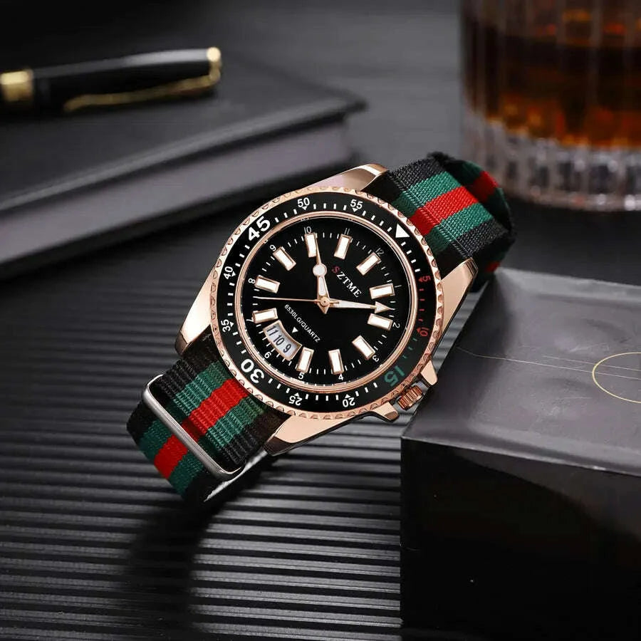 new-fashionable-mens-nylon-strap-calendar-watch-luxurious-and-simple-business-mens-and-womens-night-light-quartz-watchkimludkimlud-35559588