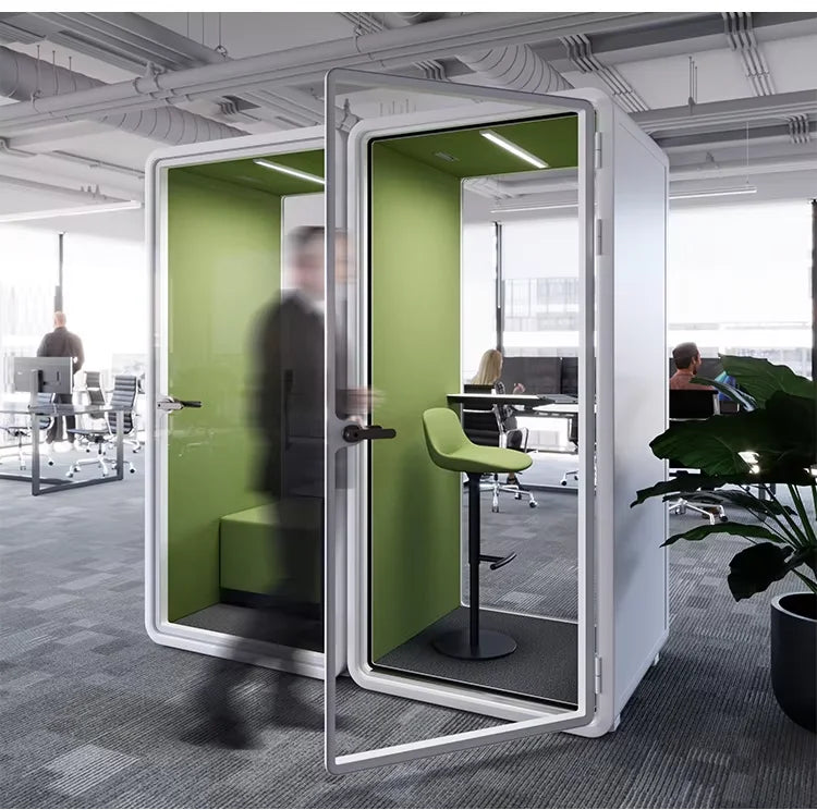 Acoustic Meeting Pod – Soundproof Booth – Carbon Fiber Frame | KIMLUD