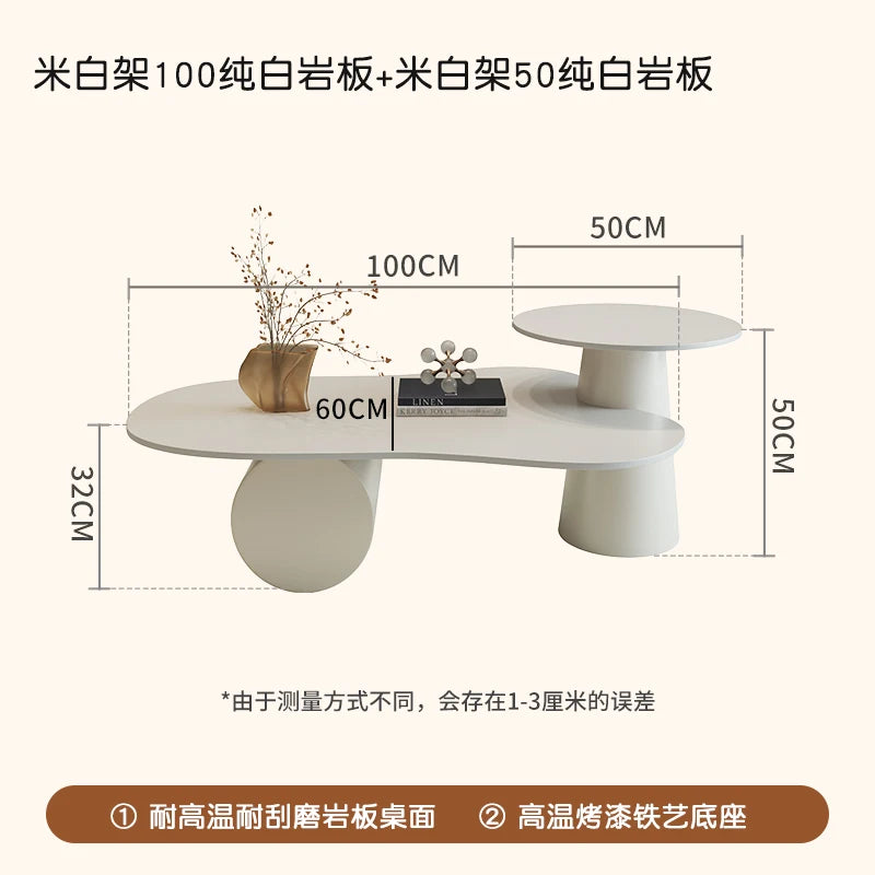 Wooden Side Table Modern Minimalist — Natural | KIMLUD