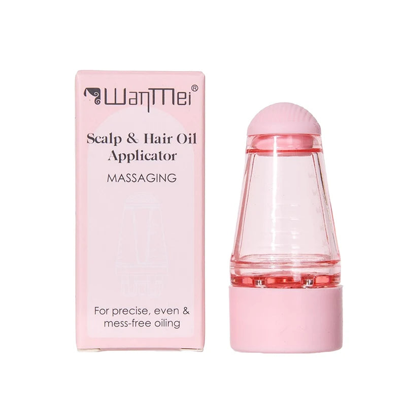 Translucent Plastic Hair Dye Tool Set With Applicator Bottle And Comb — Pink | KIMLUD