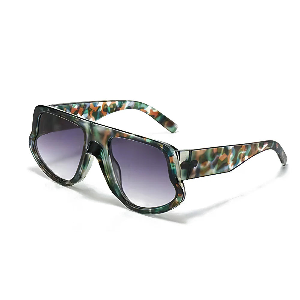 Rectangular Sunglasses Small Frame Polycarbonate — Black | KIMLUD
