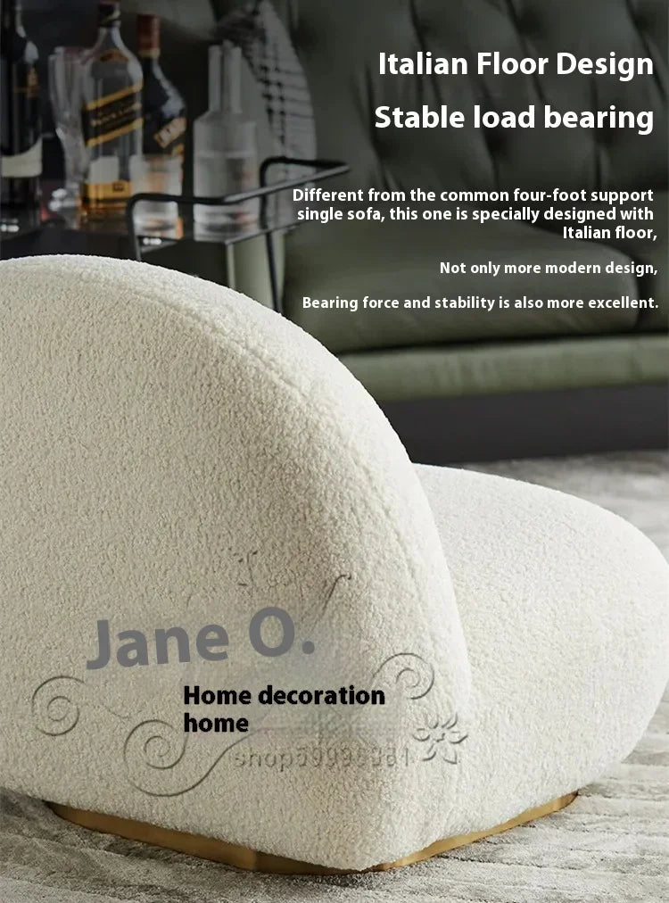 Nordic Velvet-Inspired Sofa Curved Silhouette With Plush Cushioning — Olive Green | KIMLUD