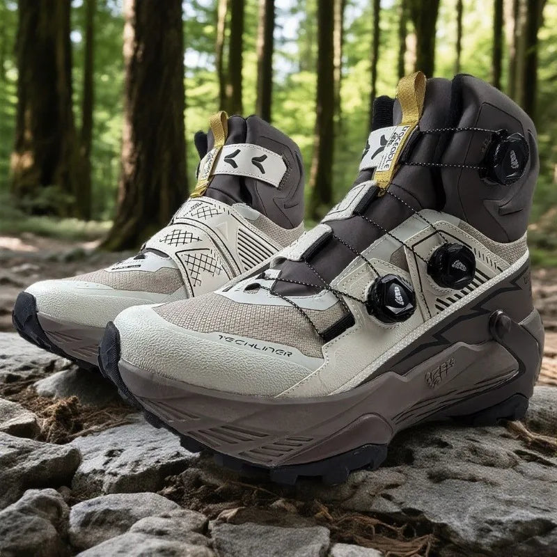 Hiking Shoes – Quick Lacing – High Top Silhouette – EVA Insole | KIMLUD
