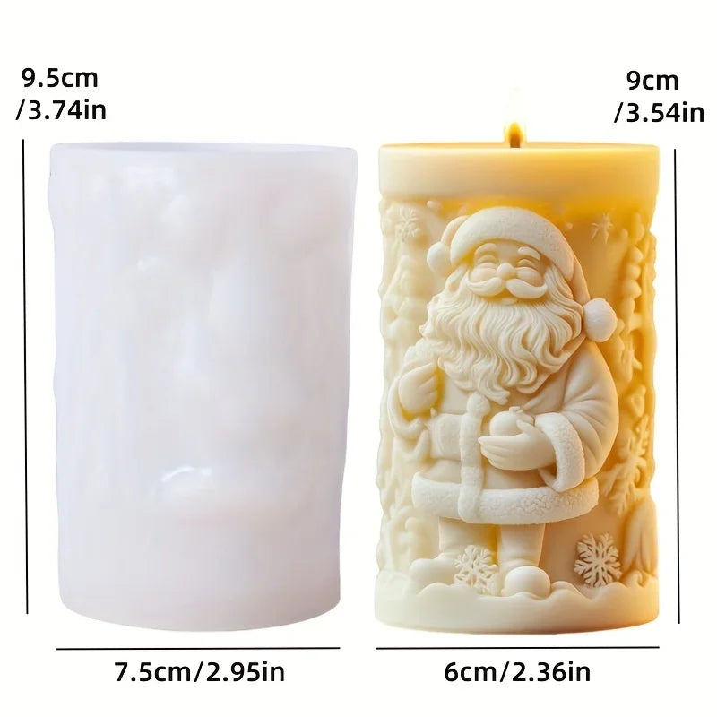 KIMLUD, Santa Claus Sleigh Spherical Candle Silicone Mold Santa Claus Elk Scented Candle Mould Santa Claus Sleigh Resin Plaster Molds, KIMLUD Womens Clothes