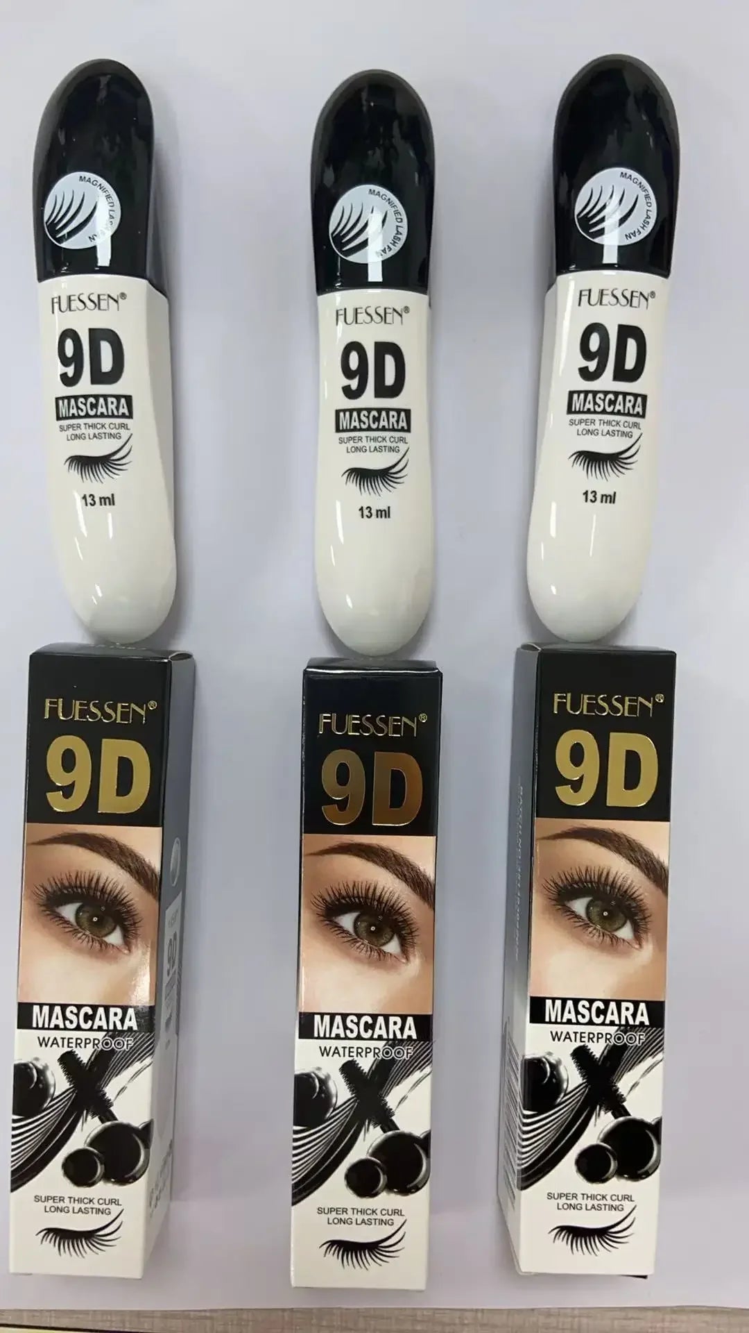 7D Fiber Mascara Set Waterproof Curling — Black | KIMLUD