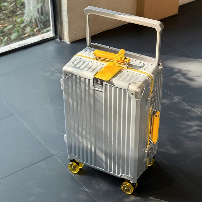 Women's Wide-Tube Telescopic Handle Luggage 2025 New Style 20-inch Carry-On Suitcase