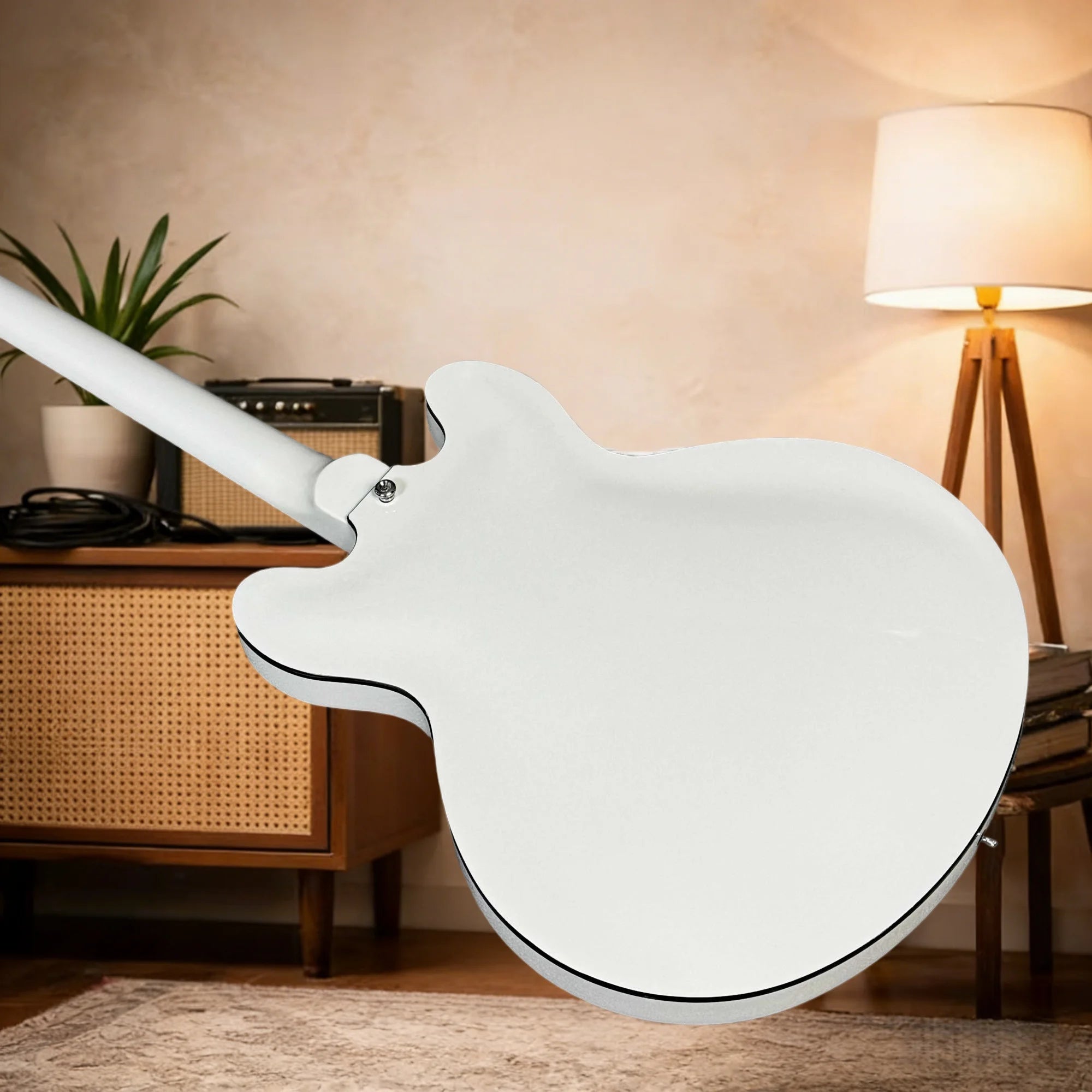 Maple Body Electric Guitar DG-335 6-String Rosewood Fingerboard Signature Voice — White | KIMLUD