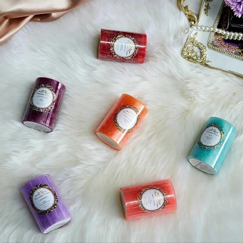 KIMLUD, Household Smokeless Column Wax Scented Candles Church Holiday Wedding Scented Birthday Buddhist Candles Home Decoration, KIMLUD Womens Clothes