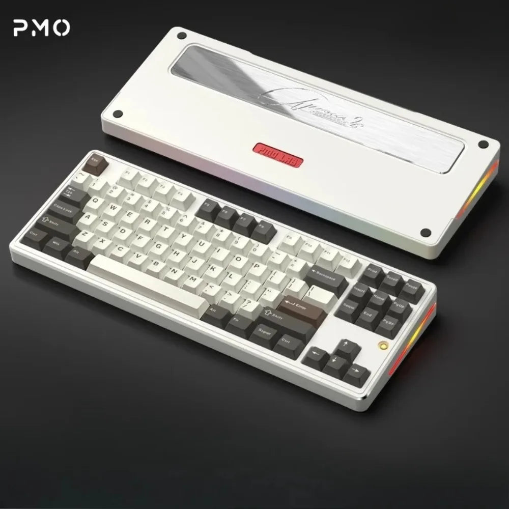 PMO Aurora80 Mechanical Keyboard Wireless Tri-mode Gasket/TOP Hot-Swap RGB Custom Aluminum Office Gaming Keyboard PC Laptop Gift