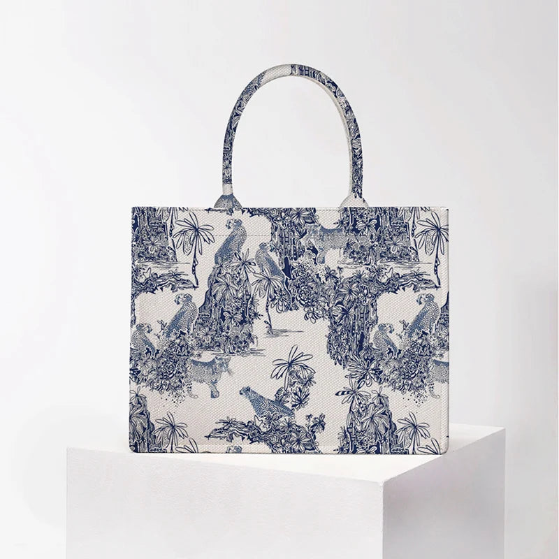 Personalized Tote Bag Canvas Printed — Natural | KIMLUD
