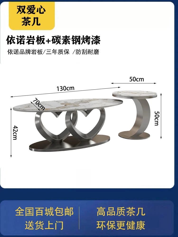Unique Standing Coffee Table Aesthetic Round Industrial Luxury Coffee Table Modern Simple Mesa Auxiliar Postmodern Furniture