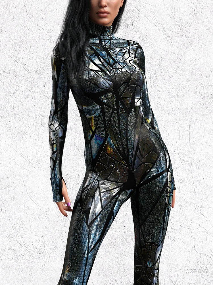 Cosplay Leotard – Cyberpunk Theme – Elastane | KIMLUD