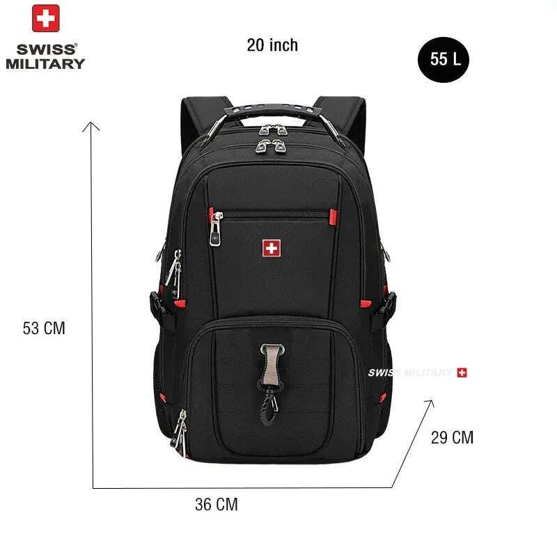 KIMLUD, Waterproof Men's Backpack 15.6/17 Inch Laptop Backpacks School Travel Bags Swiss-style Large Capacity Business Bagpack Mochila, KIMLUD Womens Clothes