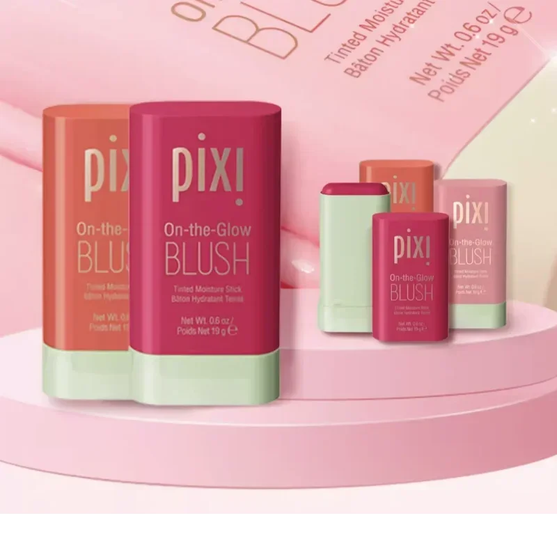 KIMLUD, Pixi Make Up Functional Blush Stick Easy Color Rouge Blusher Cream Waterproof High Color Rendering Brightening Skin Tone Hot, KIMLUD Womens Clothes