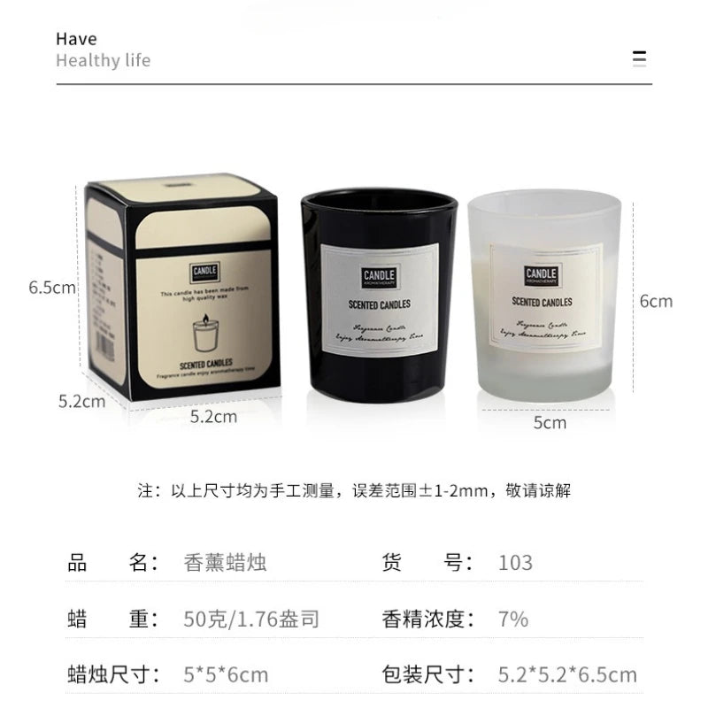 KIMLUD, 1Pc Modern European Plant Scent Aromatherapy Candle Living Room Bedroom Air Purification Enduring Fragrance Candle Cups Decor, KIMLUD Womens Clothes