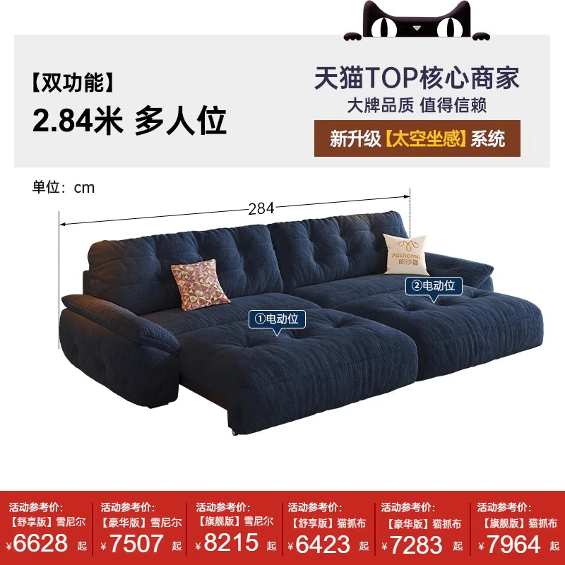 Minimalist Modern Sofa Foldable — Charcoal | KIMLUD