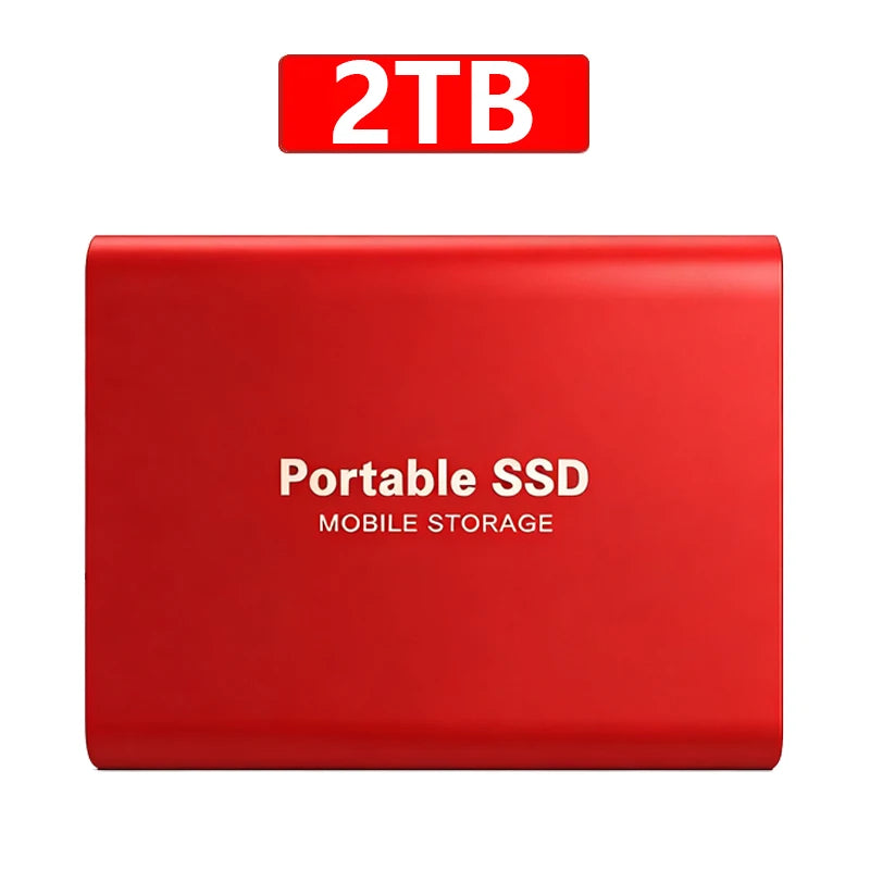 High-Speed Slim Portable External SSD 2TB — Black | KIMLUD